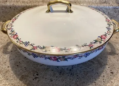 C. Ahrenfeldt Limoges France Depose Round Covered Serving Dish Ahr5 • $55