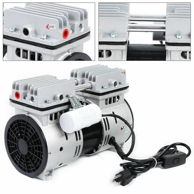 $120.01 • Buy Oilless Diaphragm Vacuum Pump Industrial Oil Free Piston Vacuum Pump 550W