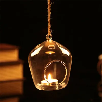 Mongolian Yurt Shape Hanging Glass Candle Holder Table Candlestick Xmas Dinner • $16.90