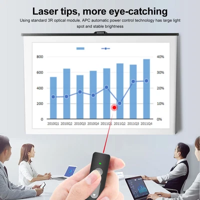 £11.99 • Buy PPT Clicker Pen Wireless PowerPoint Presentation Pen Remote Control Presenter