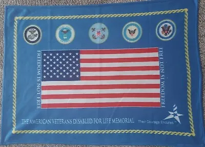 Americans Disabled Memorial Small Polyester Throw Blanket • $17.99