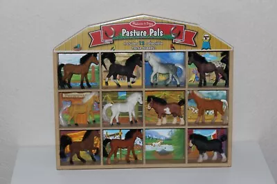 Melissa And Doug 11 Pasture Pals Horses With Wooden Case  • $10.99