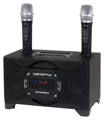 VOCOPRO KaraokeDual 100W Bluetooth Smart TV Karaoke System  Dual Wireless Mic • $220