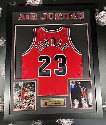 Michael Jordan Signed Auto Autographed Framed Chicago Bulls Jersey UDA + PSA COA • $9999.99