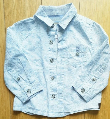 £7.99 • Buy Monsoon Baby Boy Gentleman Shirt With Collar Monkey Pattern 6-12 Months Babyblue