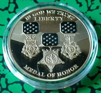 U.S. United States Medal Of Honor | Gold Plated Challenge Coin • $19.99