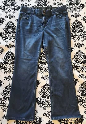 Venezia 18S Short High Rise Dark Blue Straight Leg Zipper Closure Women's Jeans • $18.49