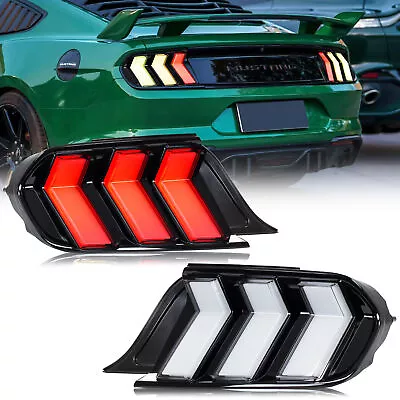 LED Euro Tail Lights For Ford Mustang 2015-2023 Animation Sequential Rear Lamps • $499.99