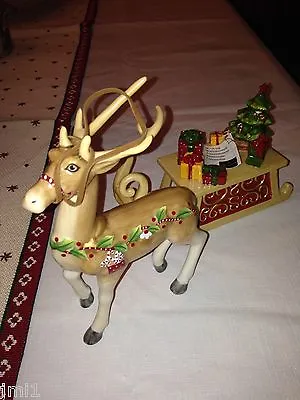 Villeroy & Boch WINTER BAKERY DECORATION Reindeer With Sleigh Candleholder • $70