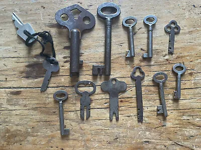 Selection Of 13 Various Vintage Keys Including Some For National Cash Registers • £50