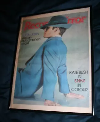 ELTON JOHN RECORD MIRROR Framed Vintage Press Cover 1978 • $18.65