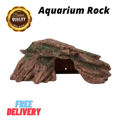 $9.49 • Buy Aquarium Fish Tank Rock Ornaments Cave Stone Aquarium Decoration Mountain Decor