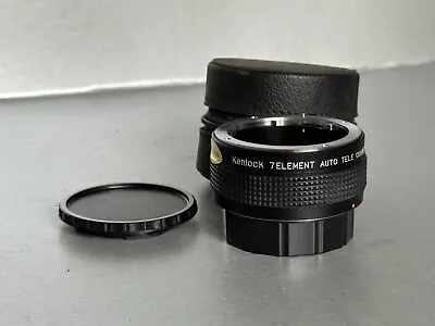 Vintage 2 X Lens Converter For Pentax PK Fit With Case By Kenlock • £10