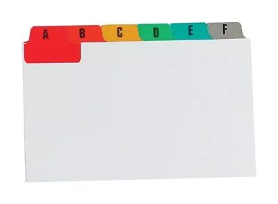 Pukka Pad A-Z Concord Guide Cards For Revision Cards Colour Coded Tabs 8x5 Inch • £6.03