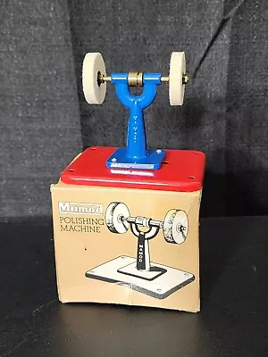 Vintage Mamod Steam Engine Polishing Machine Blue Red - New In Box - USA • $49.99