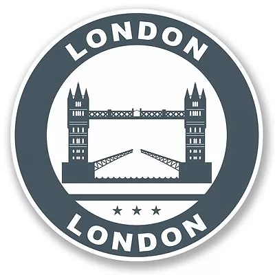 2 X London UK Vinyl Sticker Laptop Travel Luggage Car #5629Â  • £2.99