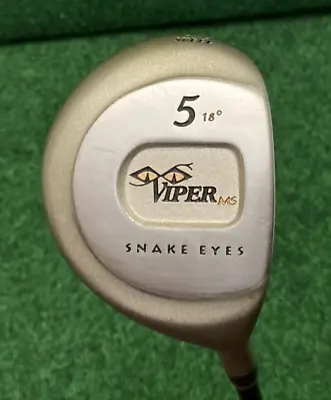 Snake Eyes Viper 18* 5-Wood XPC Tour Senior Flex Graphite Shaft RH Midsize Grip • $19.99