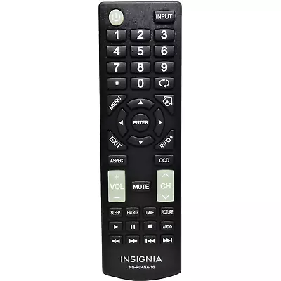 Insignia NS-RC4NA-16 Pre-Owned TV Television Remote Control Factory Original • $10.59