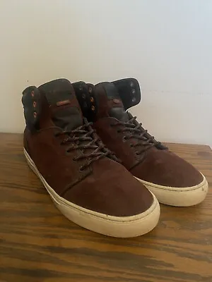 Vans Size 11 Suede High Tops OTW Collection Alomar Burgundy VN0KX079S • $43