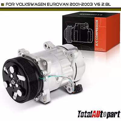 A/C Compressor W/ Clutch For Volkswagen EuroVan 2001 2002 2003 V6 2.8L SD7V16 • $140.99