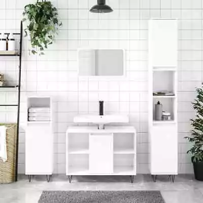  Bathroom Cabinet Vanity Unit With Door And Shelves Storage Cabinet For Q8G5 • £77.64