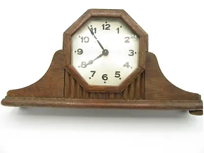 Vintage German HAC Made In Wurttemberg Wooden Cased Mantel Clock FOR RESTORATION • £34.99