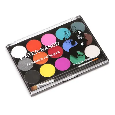 15 Colors Professional  Face Paint Kit Palette Art Makeup Painting Y4N9 • £9.68