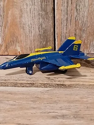 Blue Angels US Navy Diecast Plane 4  Toy Fighter  F-18 Hornet Jet Airplane Toy • $7.33