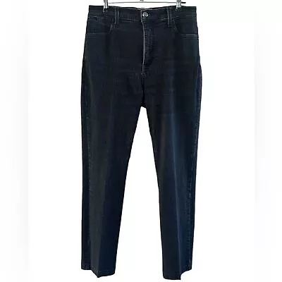 NYDJ Ellison Straight Jeans Ultra High Rise Super Stretch Black Size 6 • $20
