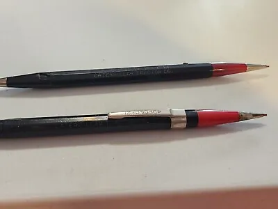 Vtg CATERPILLAR TRACTOR Co Pair Twinpoint Autopoint Mechanical Pencils RED / BLK • $6.99