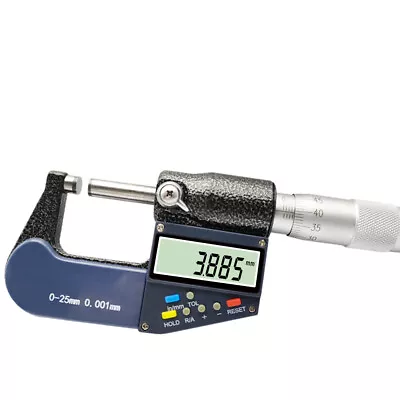 0-25mmStainless Steel Digital Micrometer Electronic Chrome Gauge Measuring Tools • $123.49