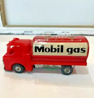 2836- Vintage 1950s Mobil Gas Pegasus Japan Tin Friction Toy Ford Delivery Truck • $49