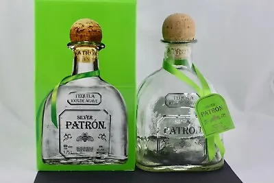 Patron Silver 1.75 Liter Empty Bottle – Mint • $29