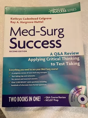 Med-Surg Success: A Q&A Review Applying Critical Thinking To Test Taking W/CD • $16