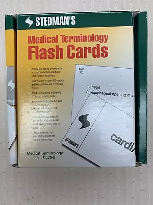 Stedman's Medical Terminology Flash Cards (2004 CardsFlash Cards) • $25