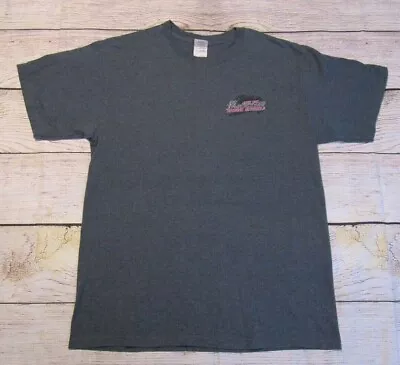 Vintage 2008 AMA Motorcross Outdoor Nationals Tour Graphic Mens T-Shirt Gray Lrg • $14.99