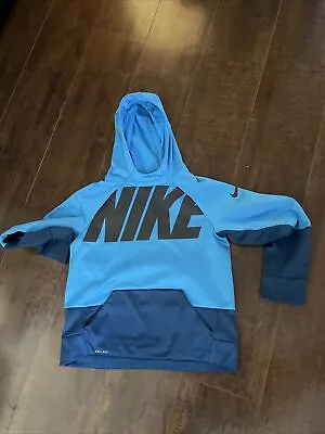 Nike Dri Fit Hoodie Unisex Kids Size L. Aqua/ Cyan/ Black • $14.95