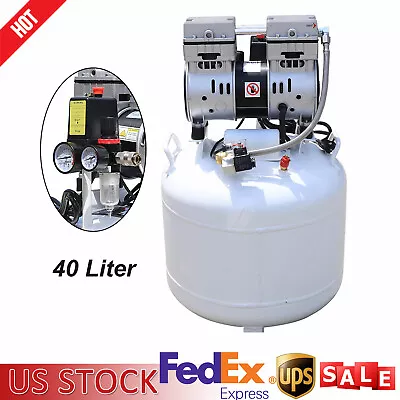 115PSI 40L Dental Medical Air Compressor Silent Air Compressor Oilless • $304