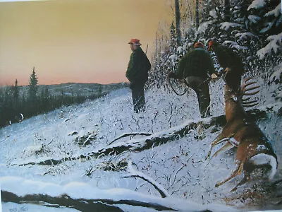 Day's End Deer Print Featuring Benoit Brothers *PLUS Free Early Days Print Larry • $75