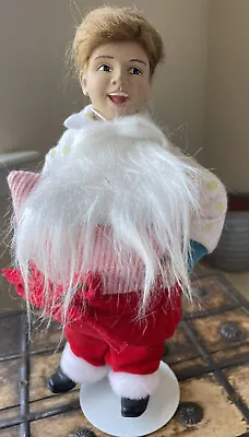 $30 • Buy VTG Rhodes Studios Norman Rockwell Doll Scotty Plays Santa 11  Collector # 2154B
