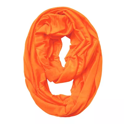 Wrapables Soft Jersey Knit Infinity Scarf Orange • $14.99