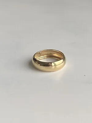 9ct Gold 6mm Band Size N New • £69