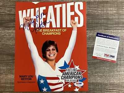 (SSG) MARY LOU RETTON Signed 8X10 Color Olympic  Wheaties  Photo - PSA/DNA COA • $79.95