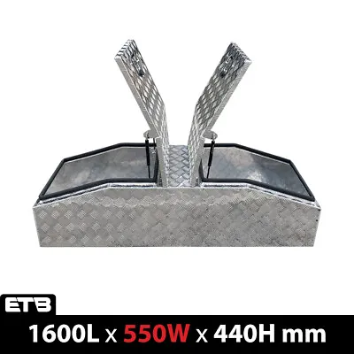 $450 • Buy Aluminium Checker Plate Gullwing Ute Truck Tool Box Toolbox 1600 X 550 X 460mm