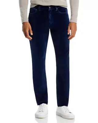 Boglioli Moleskin Velvet 5-Pocket Pants Men's Size 36 Solid Navy Blue New • $240