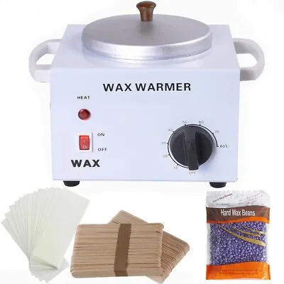 Pro Wax Warmer Machine Pot Hot Single Heater Depilatory Home Waxing Kit Beans • $36.99