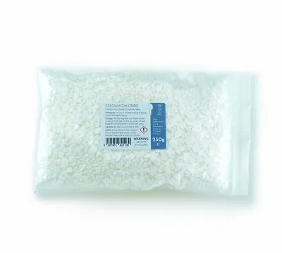 CALCIUM CHLORIDE 250g - Dihydrate Flake Food Grade CaCl2 • £5.99