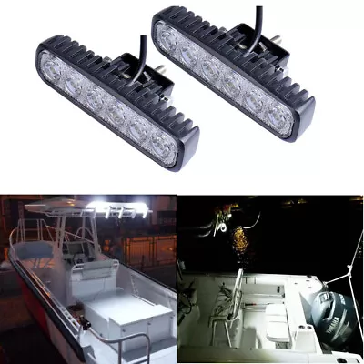 2pcs Marine Spreader Lights LED Light Deck/Mast Lights For Boat 18W 12V-30V • £11.99