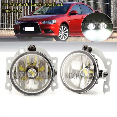 LED Front Fog Lamps Lights For Mitsubishi Lancer Sportback 2008-2015 Replacement • $45.58