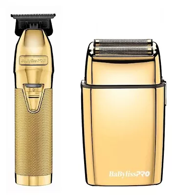 Babyliss Pro Professional Gold Cordless T-Blade Trimmer And Double Foil Shaver • $179.99
